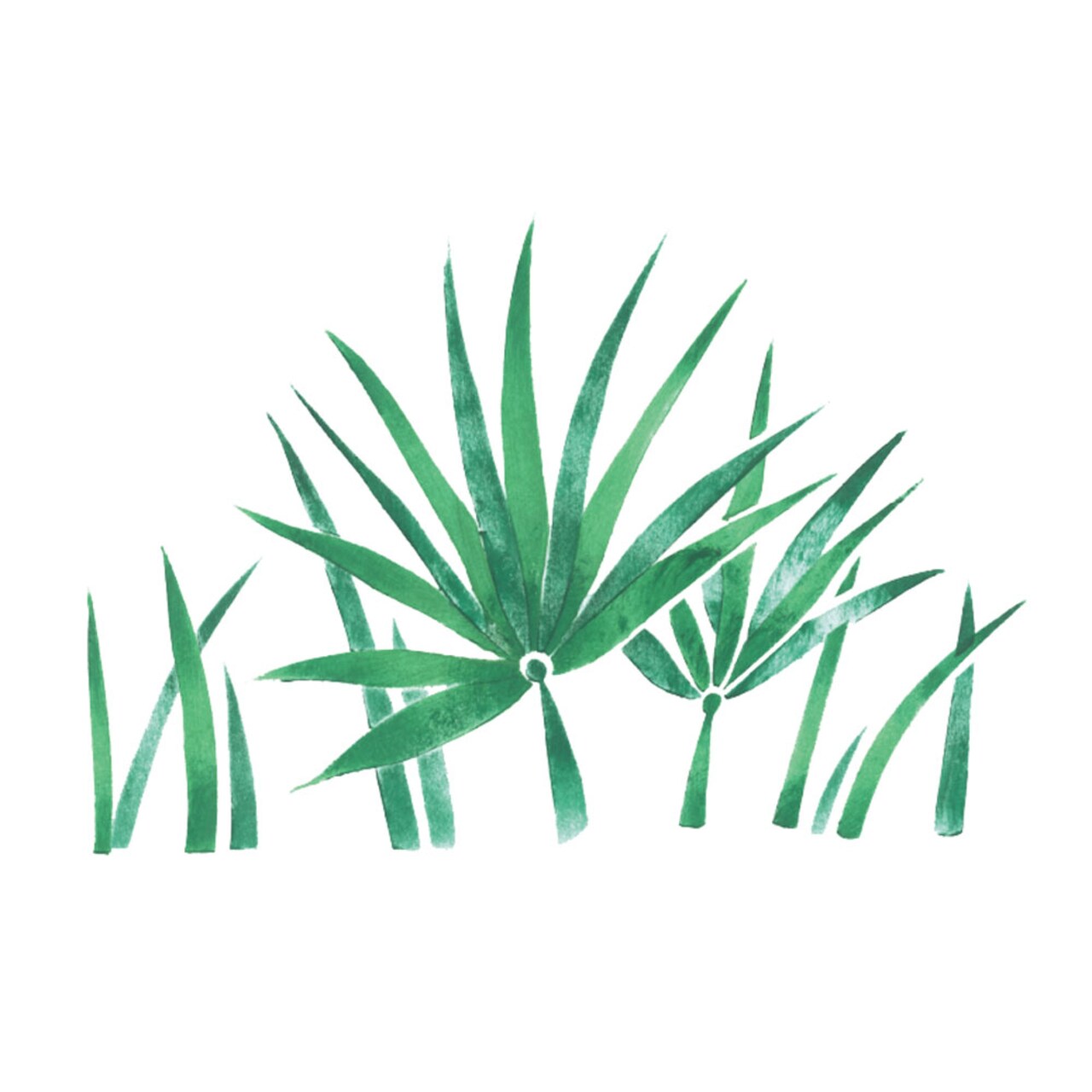 Large Jungle Grass Wall Stencil | 2854B by Designer Stencils | Outdoor Stencils | Reusable Art Craft Stencils for Painting on Walls, Canvas, Wood | Reusable Plastic Paint Stencil for Home Makeover | Easy to Use &#x26; Clean Art Stencil